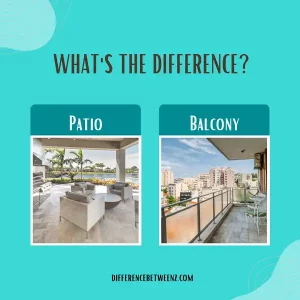 Difference between Balcony and Patio