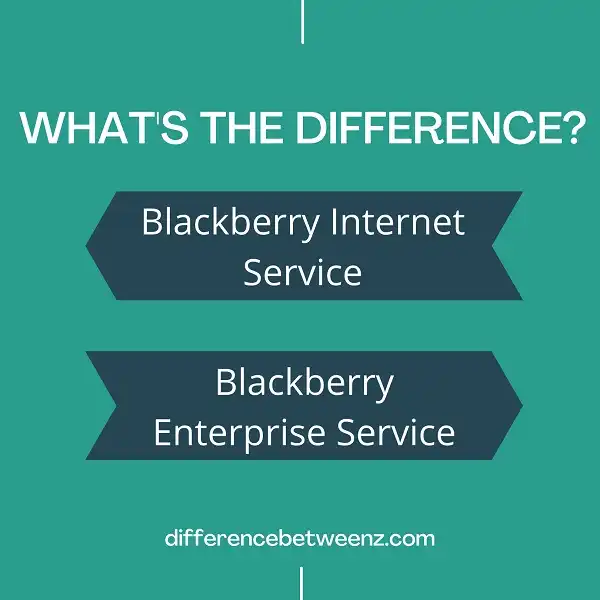 Difference between Blackberry Internet Service and Blackberry Enterprise Service