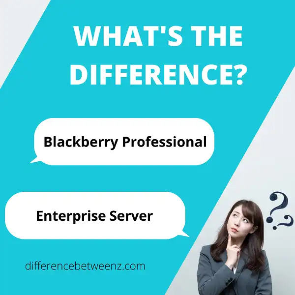 Difference between Blackberry Professional and Enterprise Server
