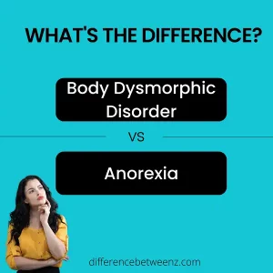 Difference between Body Dysmorphic Disorder and Anorexia