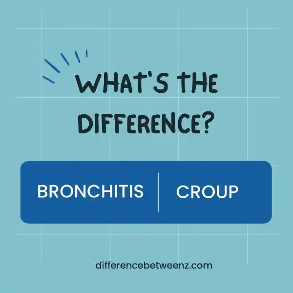 Difference between Bronchitis and Croup