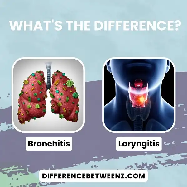 Difference between Bronchitis and Laryngitis