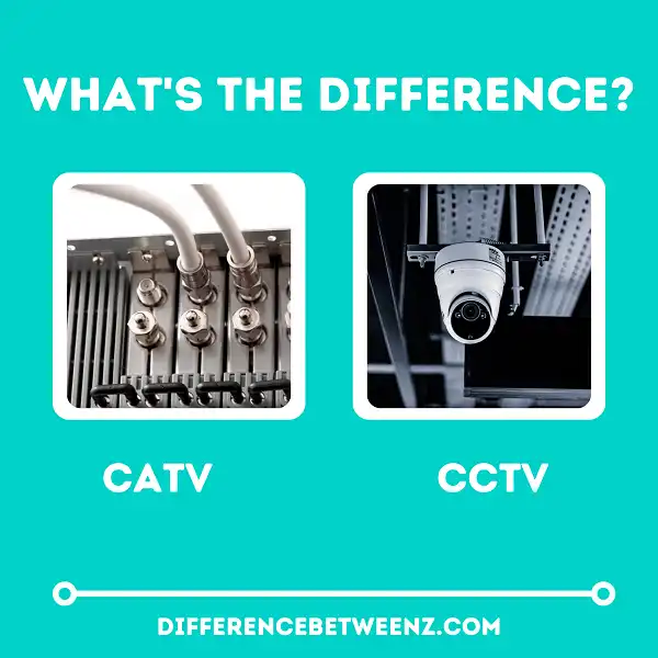 Difference between CATV and CCTV