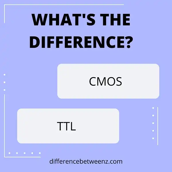 Difference between CMOS and TTL