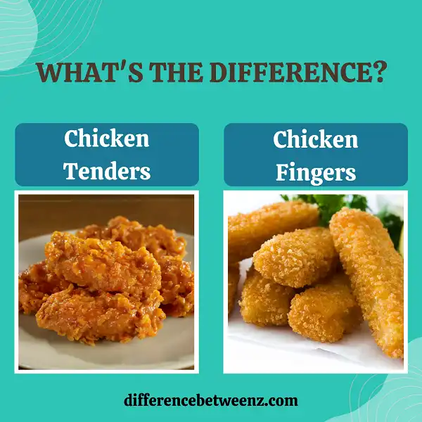 Difference between Chicken Tenders and Chicken Fingers