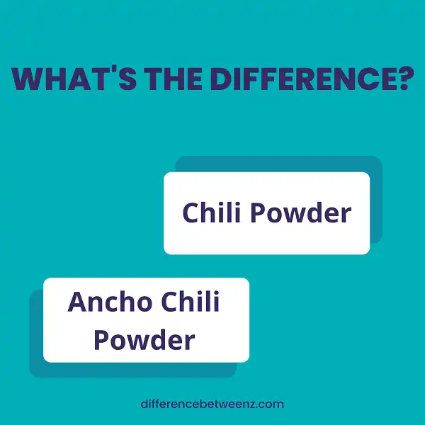 Difference between Chili Powder and Ancho Chili Powder