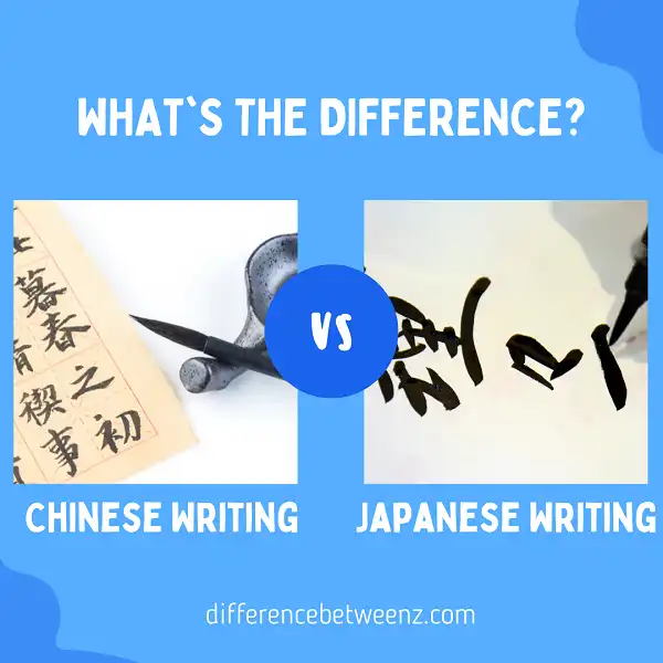 Difference between Chinese Writing and Japanese Writing