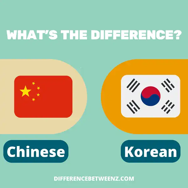 Difference between Chinese and Korean