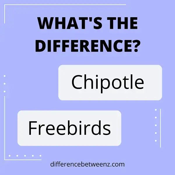 Difference between Chipotle and Freebirds