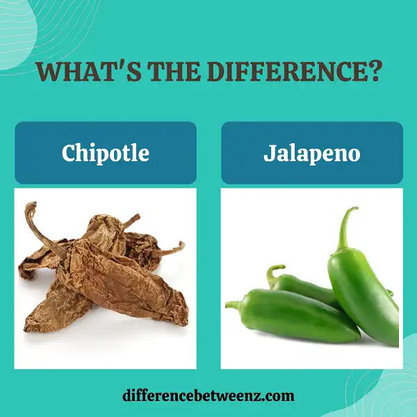 Difference between Chipotle and Jalapeno