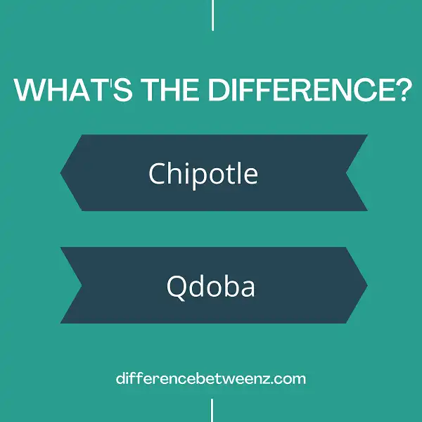 Difference between Chipotle and Qdoba