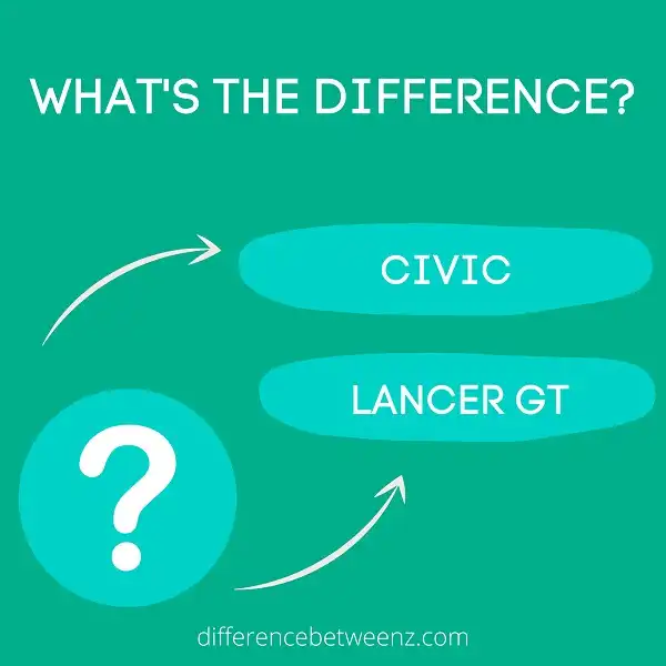 Difference between Civic and Lancer GT