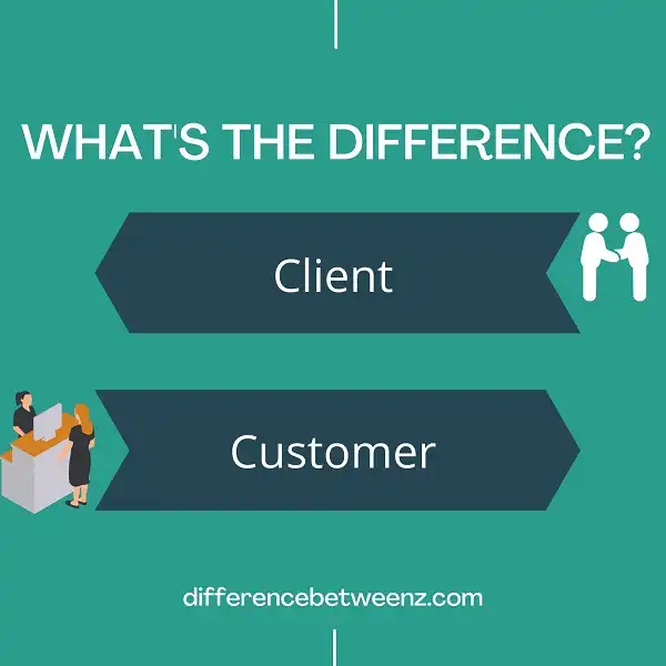 Difference between Client and Customer