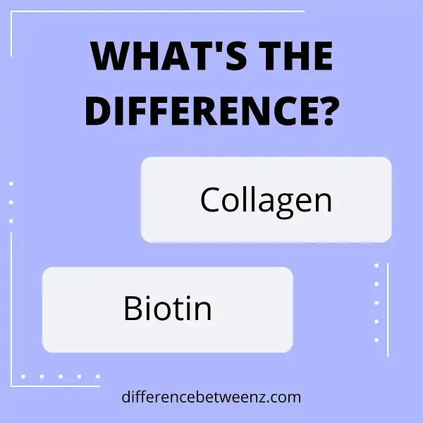 Difference between Collagen and Biotin