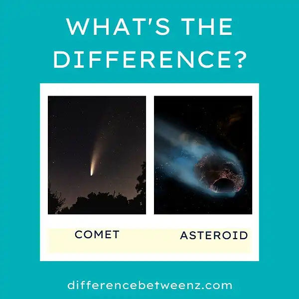 Difference between Comets and Asteroids