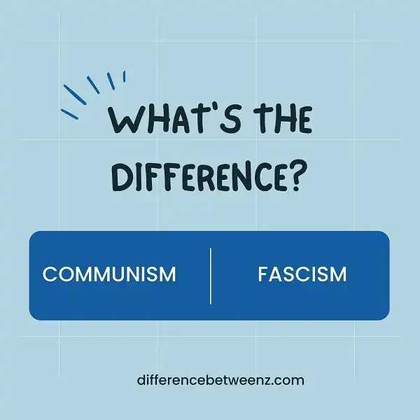 Difference between Communism and Fascism