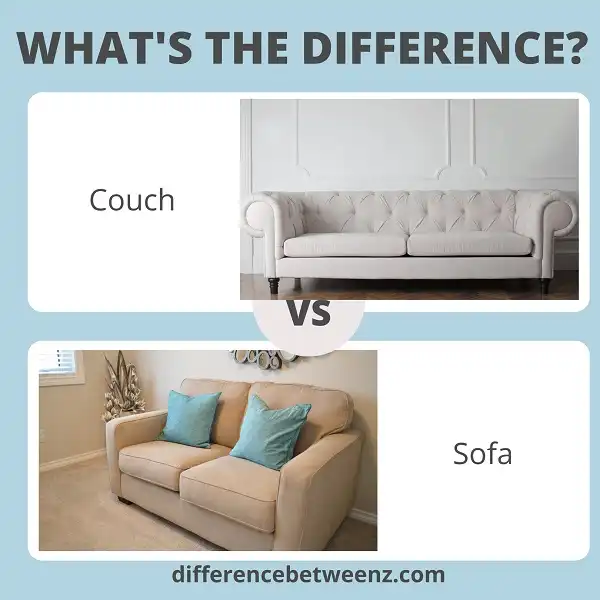 Difference between Couch and Sofa