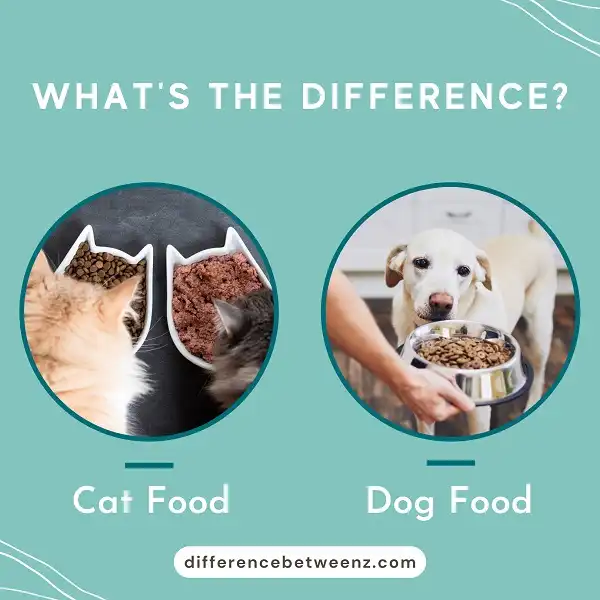 Difference between Dog and Cat Food