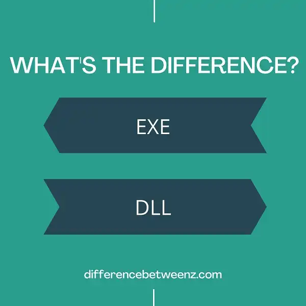Difference between EXE and DLL