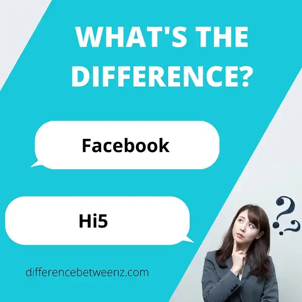 Difference between Facebook and Hi5