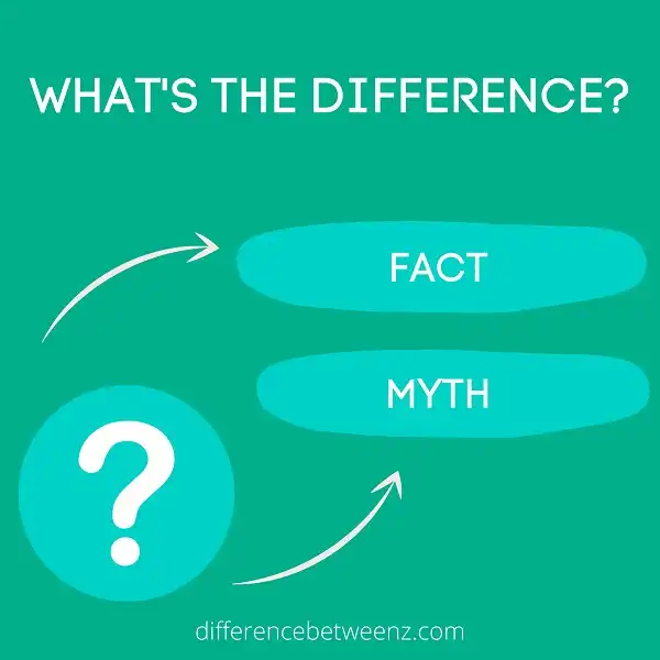 Difference between Fact and Myth