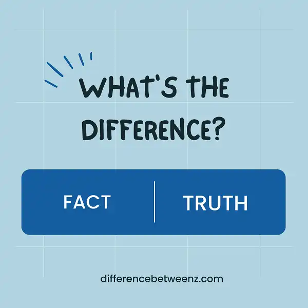 Difference between Fact and Truth