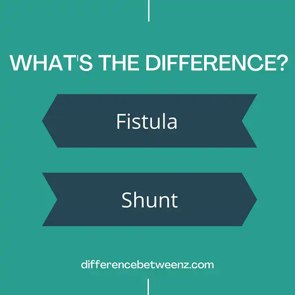 Difference between Fistula and Shunt