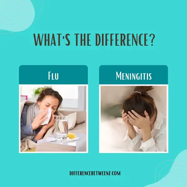 Difference between Flu and Meningitis