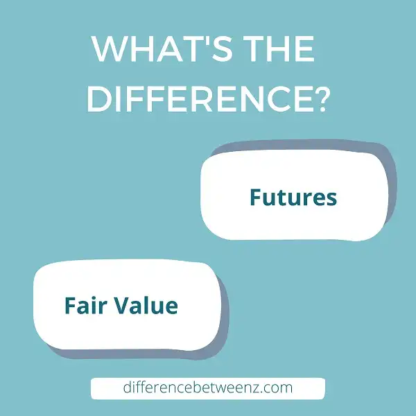 Difference between Futures and Fair Value