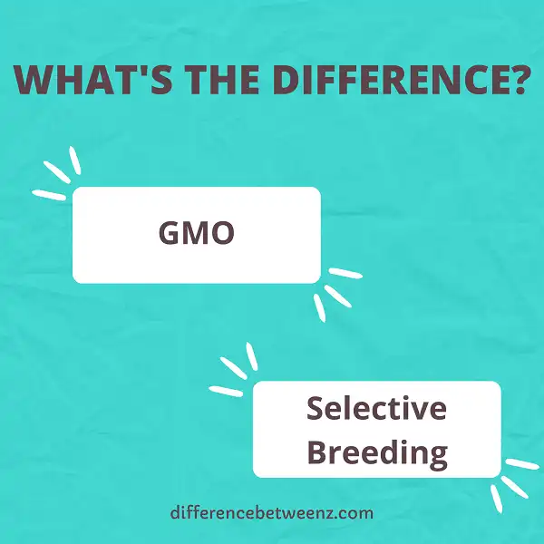 Difference between GMO and Selective Breeding
