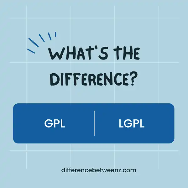 Difference between GPL and LGPL