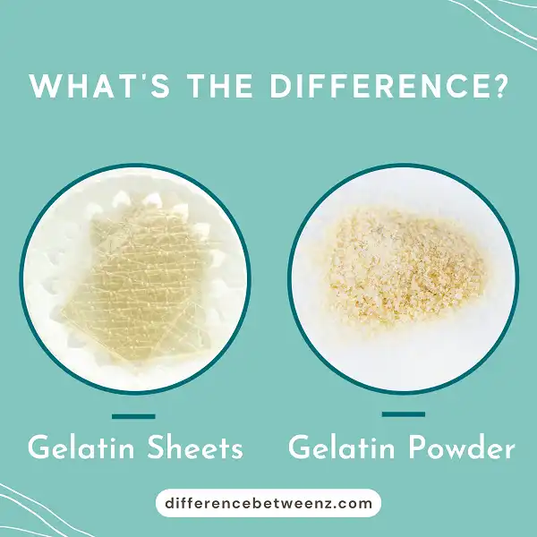 Difference between Gelatin Sheets and Gelatin Powder