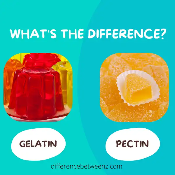 Difference between Gelatin and Pectin