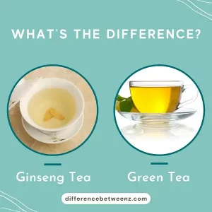 Difference between Ginseng and Green Tea