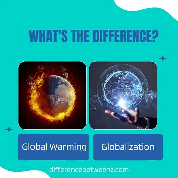 Difference between Global Warming and Globalization