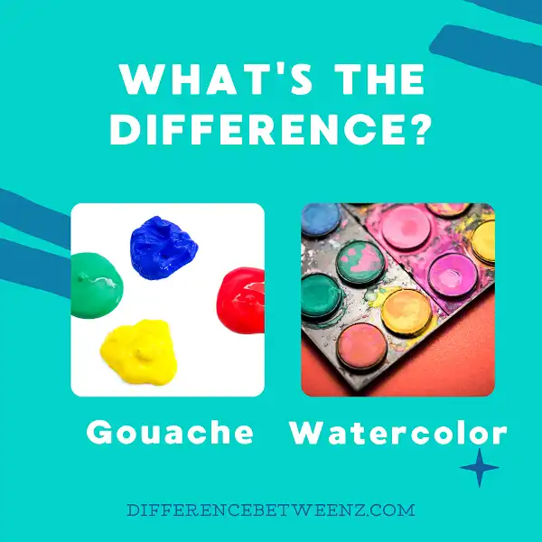 Difference between Gouache and Watercolor