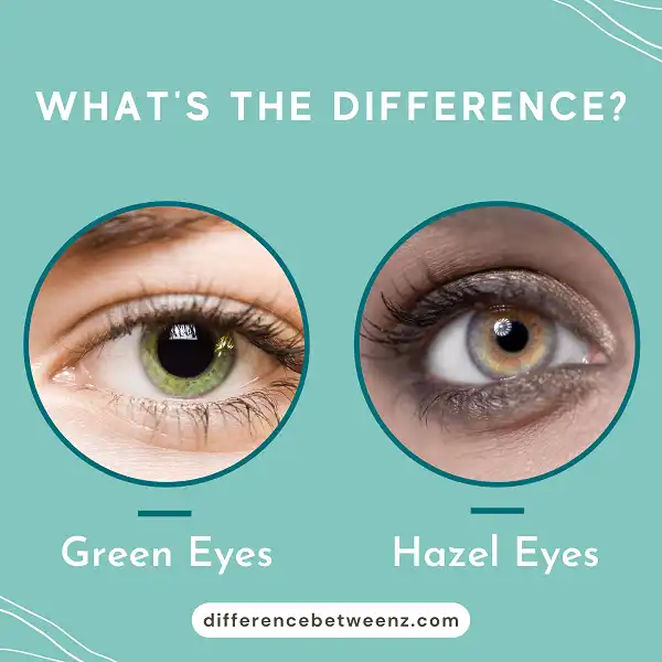 Difference between Green Eyes and Hazel Eyes