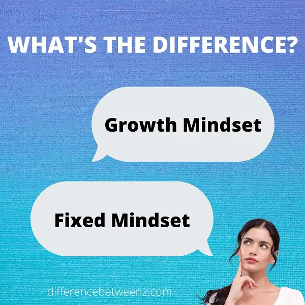 Difference between Growth Mindset and Fixed Mindset