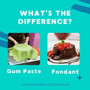 Difference between Gum Paste and Fondant