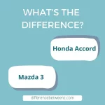 Difference between Honda Accord and Mazda 3