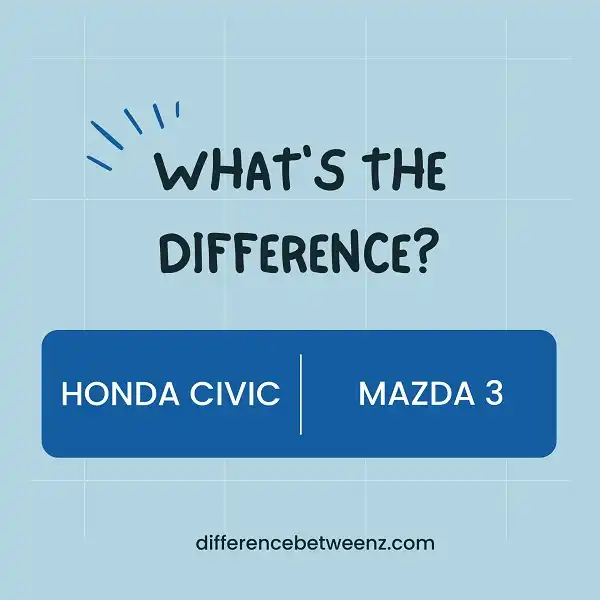 Difference between Honda Civic Vs Mazda 3