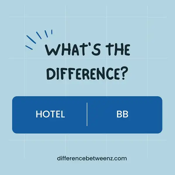 Difference between Hotel and BB