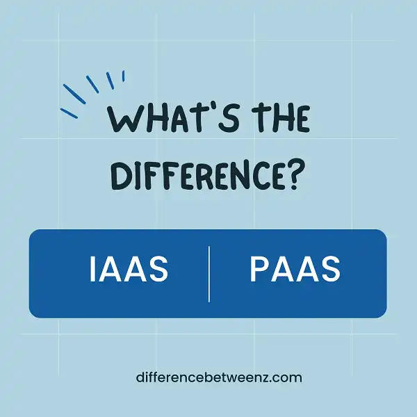 Difference between IaaS and PaaS