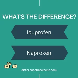 Difference between Ibuprofen and Naproxen