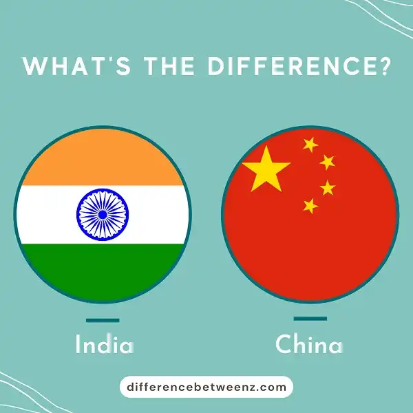 Difference between India and China