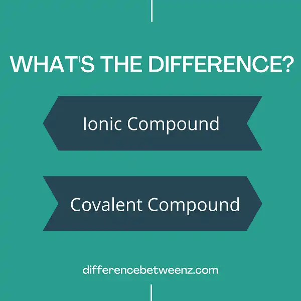 Difference between Ionic and Covalent Compounds