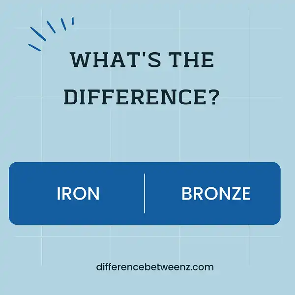 Difference between Iron and Bronze