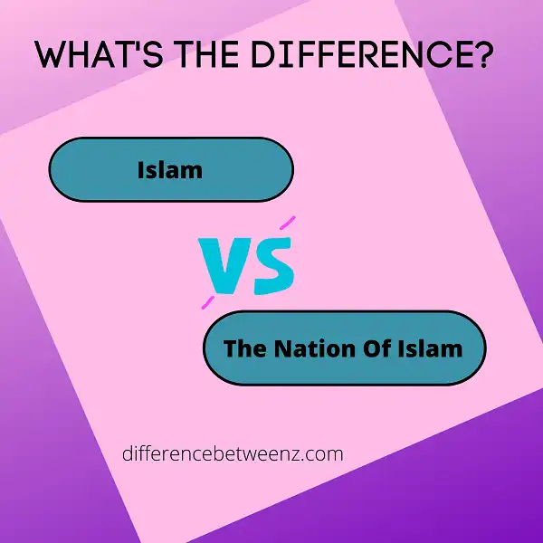 Difference between Islam and The Nation Of Islam
