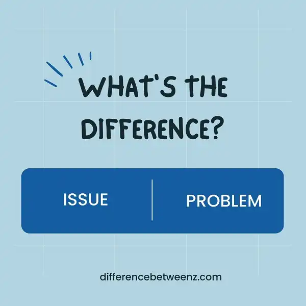 Difference between Issue and Problem