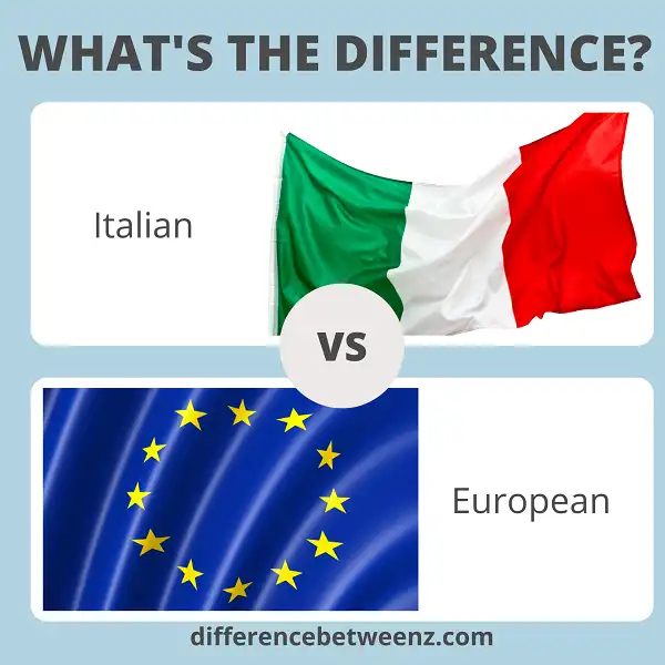 Difference between Italians and Europeans